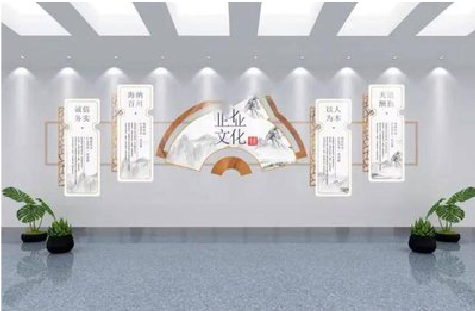 白河企业文化墙设计的核心要素。