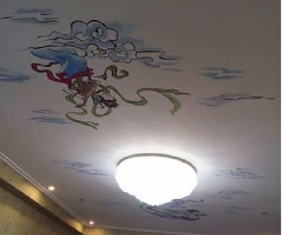 白河如何快速绘制天花板上的手绘墙？