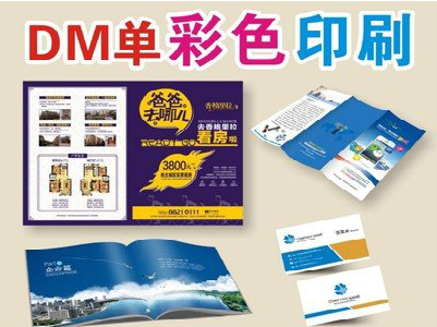 白河单页印刷，色彩搭配简单。