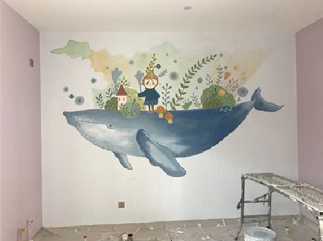 白河手绘墙的特点及优势。