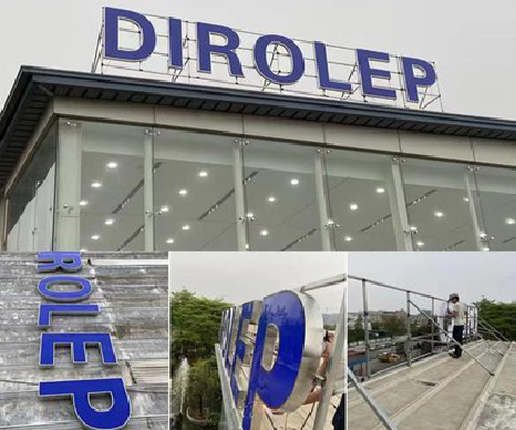 白河楼顶发光字安装的注意事项。